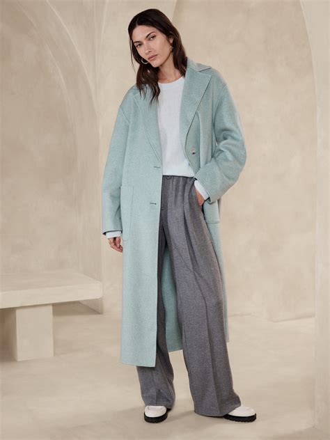 Amina Oversized Top Coat by Banana Republic Online .